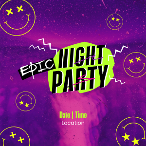 Epic Night Party Instagram post Image Preview