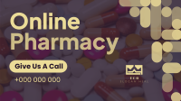 Minimalist Curves Online Pharmacy Facebook event cover Image Preview