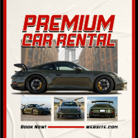 Luxury Car Rental Instagram post Image Preview