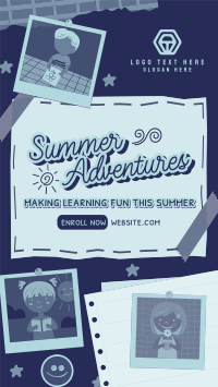 Summer Education Bulletin TikTok Video Design