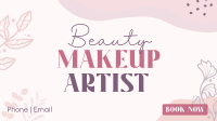 Beauty Make Up Artist Facebook Event Cover Design