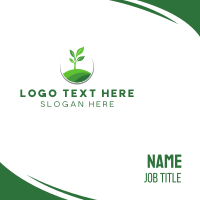 Plant Circle Business Card Design