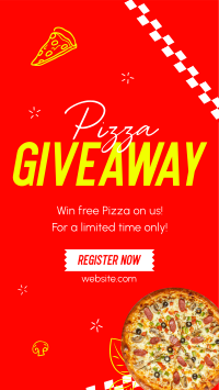 Pizza Giveaway Facebook Story Design