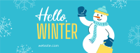 Snowman Shopping Facebook cover Image Preview