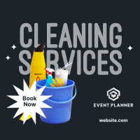 Professional Cleaner Linkedin Post Design