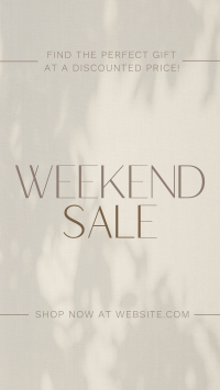Minimalist Weekend Sale YouTube short Image Preview