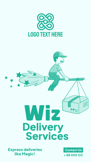 Wiz delivery services Instagram story