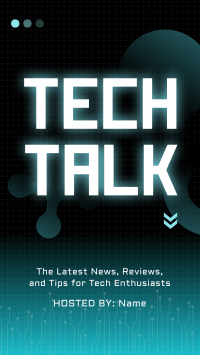 Modern Digital Technology Podcast Facebook Story Design