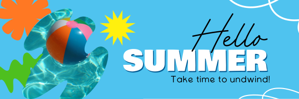 It's Summer Time Twitter Header Design