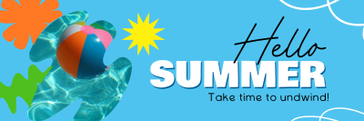 It's Summer Time Twitter header (cover) Image Preview