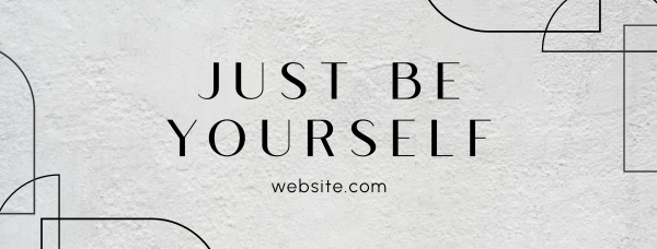 Be Yourself Facebook Cover Design Image Preview