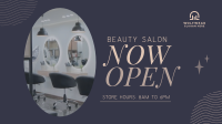 Hair Salon is Open Facebook Event Cover Design