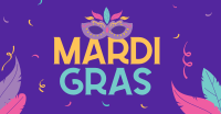 Mardi Gras Celebration Facebook Ad Design