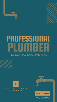 Professional Plumber Instagram reel Image Preview