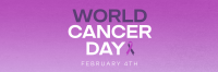 Minimalist World Cancer Day Twitter Header Image Preview