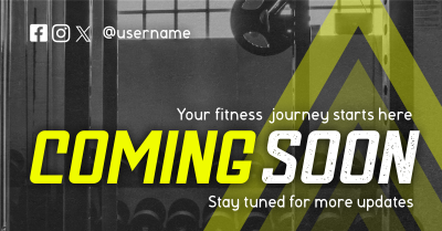 Coming Soon Fitness Gym Teaser Facebook ad Image Preview