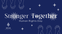 Stronger Together this Human Rights Day Facebook Event Cover Design