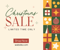 Christmas Holiday Shopping  Sale Facebook Post Design