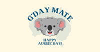 Happy Aussie Koala Facebook Ad Design