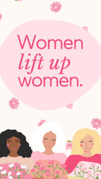Women Lift Women Facebook Story Design
