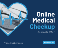 Online Medical Checkup Facebook Post Design