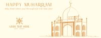 Minimalist Mosque Facebook cover Image Preview