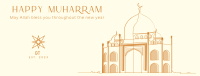 Minimalist Mosque Facebook Cover Image Preview