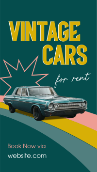 Vintage Car Rental Instagram Story Preview