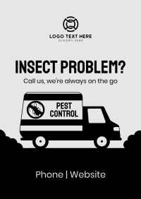 Pest Control Truck Poster Design