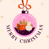 Christmas Snowball Instagram Post Design