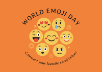 Fun Emoji Day Postcard Image Preview