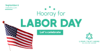 Happy Labor Day Twitter Post Design