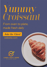 Baked Croissant Flyer Design