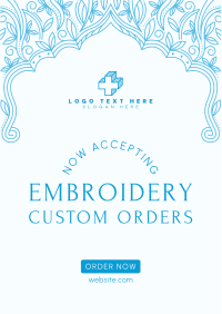 Custom Embroidery Flyer Image Preview