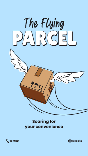 Flying Parcel Instagram story Image Preview