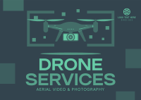 Drone Service Solutions Postcard Design