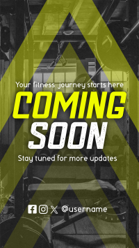 Coming Soon Fitness Gym Teaser TikTok Video Image Preview