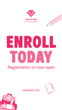 Enrollment Is Now Ongoing Instagram story Image Preview