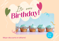 Birthday Business Promo Postcard Design