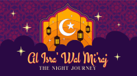 Al Isra wal Mi'raj Greeting Facebook Event Cover Image Preview