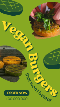 Vegan Burgers Instagram reel Image Preview