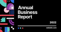 Annual Business Report Bauhaus Facebook Ad Design