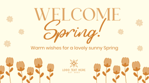 Welcome Spring Greeting YouTube video Image Preview