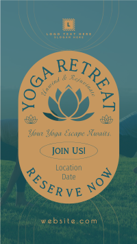 Yoga Retreat Day YouTube short Image Preview