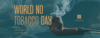 Minimalist No Tobacco Day Facebook Cover Image Preview