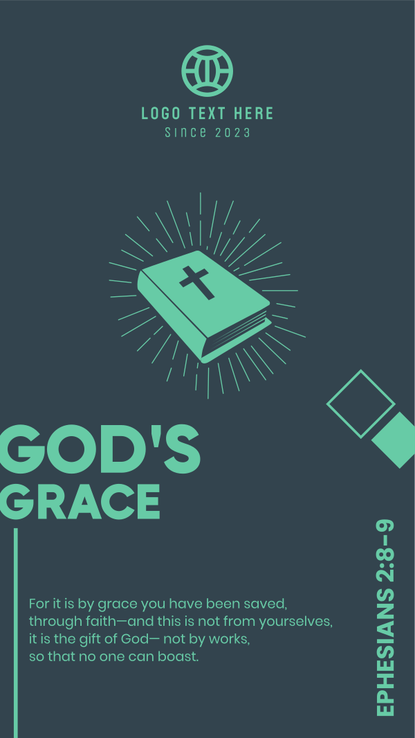 God's Grace Instagram Story Design Image Preview