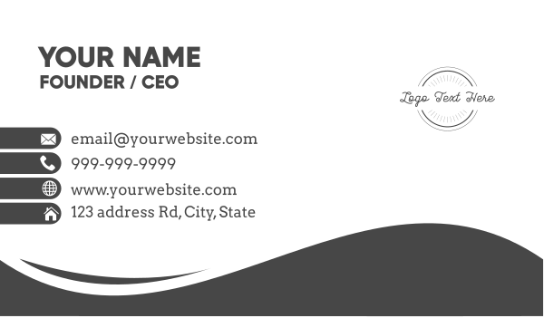 Ocean Wave Business Card Design Image Preview