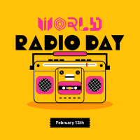 Radio Day Retro Instagram post Image Preview