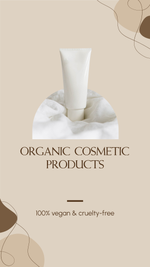 Organic Cosmetic Facebook story Image Preview