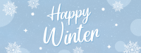 Simple Winterly Greeting Facebook cover Image Preview
